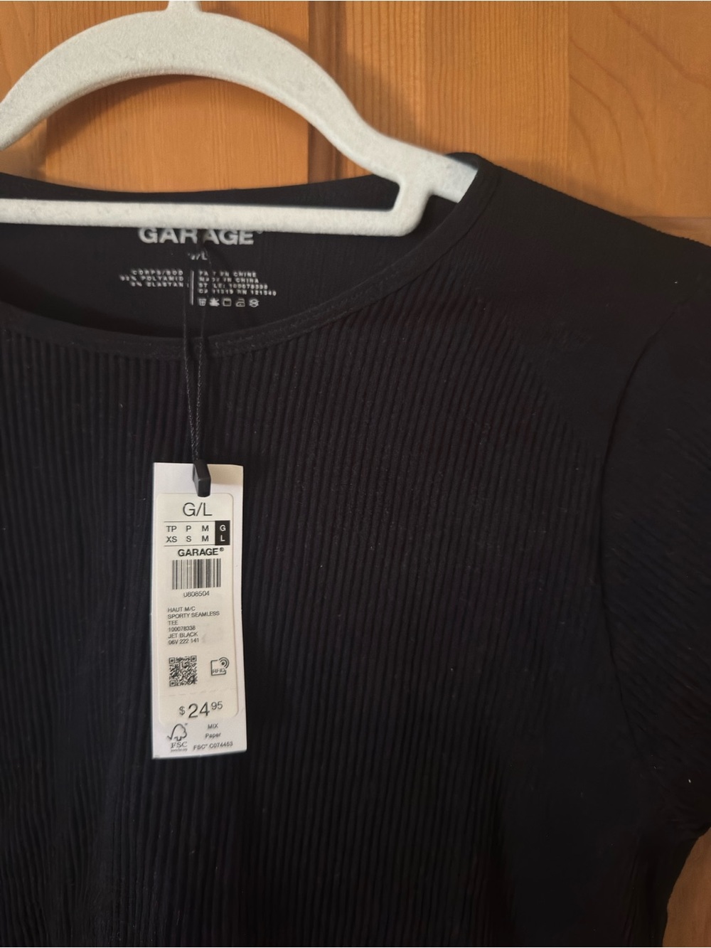 Garage Ribbed Crop Top - Picture 2 of 3